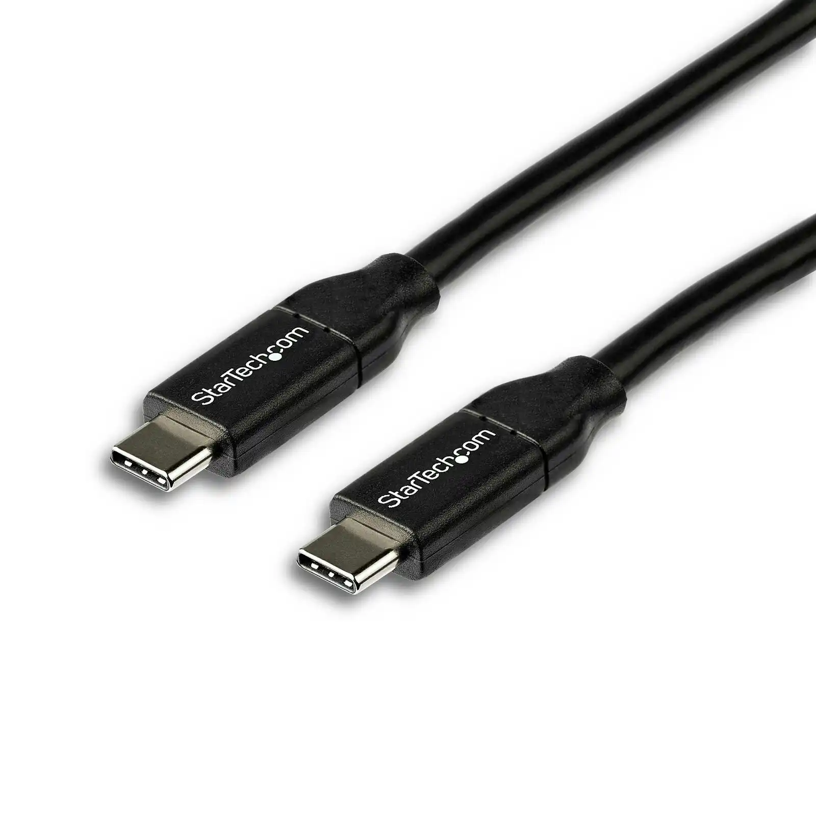 Star Tech 2m USB-C to USB-C Fast Charge&Sync Cable w/ 5A PD Male To Male BLK