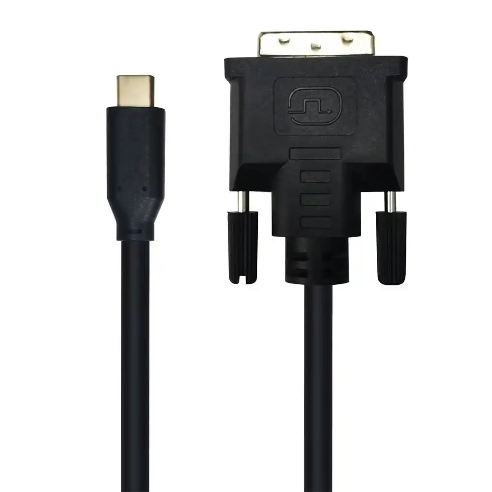 Cruxtec 4.5mm Nickel USB-C Male To DVI Male Cable 2m 4K/60Hz Aluminium Shield