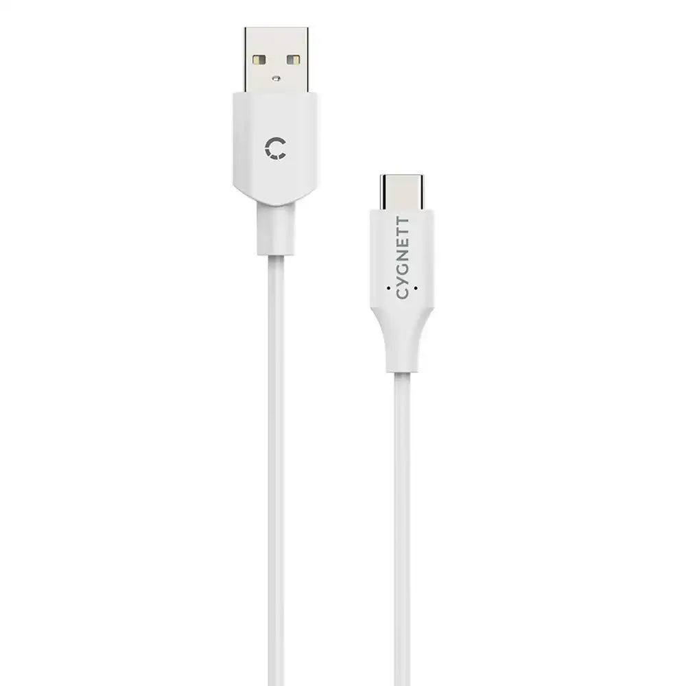 Cygnett Essentials USB-C 2.0 To USB-A Charge/Sync Cable 1m Phone/Tablets White