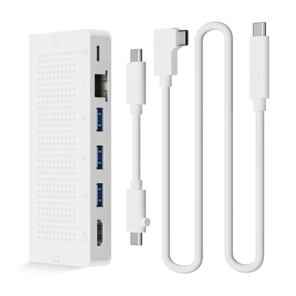 Twelve South StayGo USB-C Multiport Hub Portable Splitter For PC/MacBook White