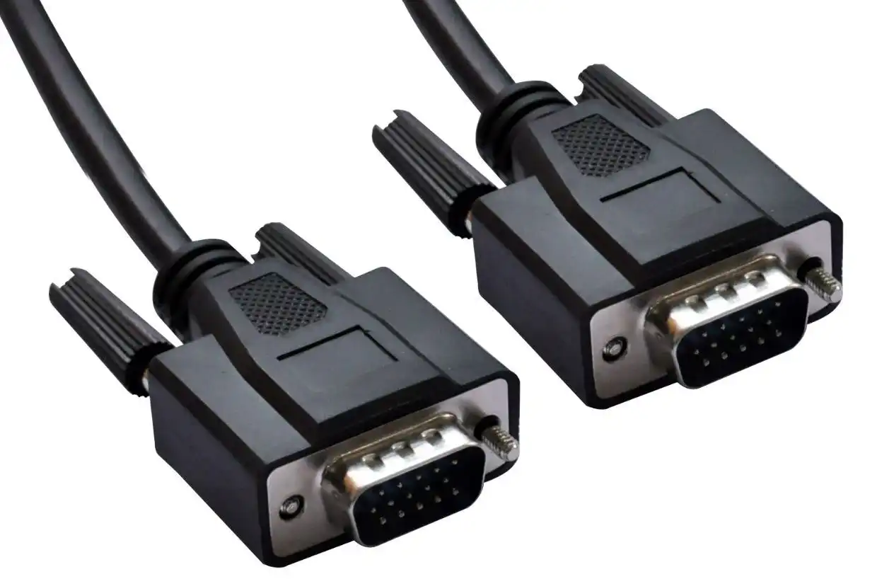 Astrotek VGA Cable 2m 15pin Male to 15pin Male for Monitor PC Molded Type Black