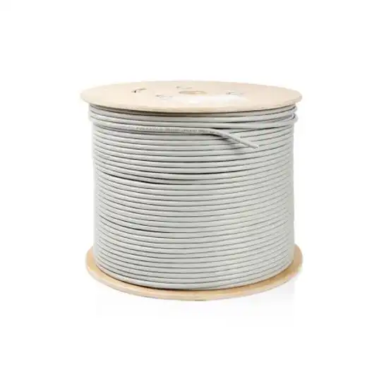 Astrotek CAT6 Cable 305m Roll Grey/White 0.55mm Copper Solid Wire Ethernet LAN