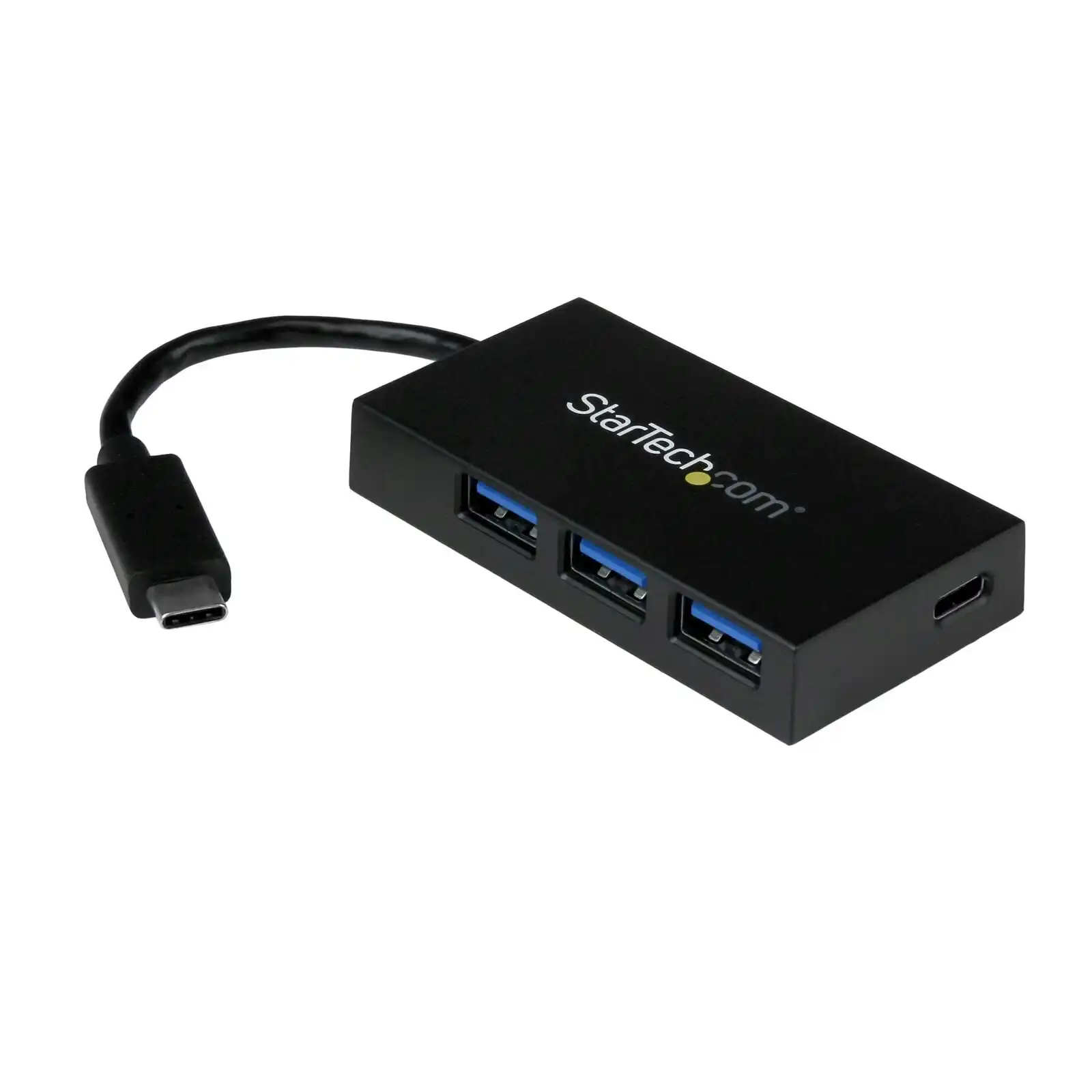 Star Tech 4 Port USB C Compact Hub Laptop Adapter w/ 1 USB C/3 USB A/3.0 5Gbps