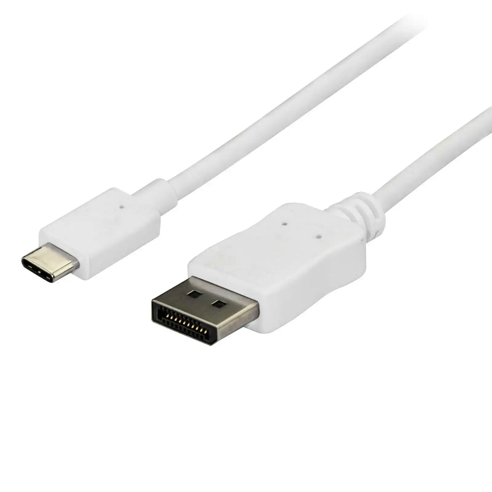 Star Tech 1.8m WHT USB C To DisplayPort 1.2 Cable 21.6Gbps 4K/60Hz For PC/Laptop