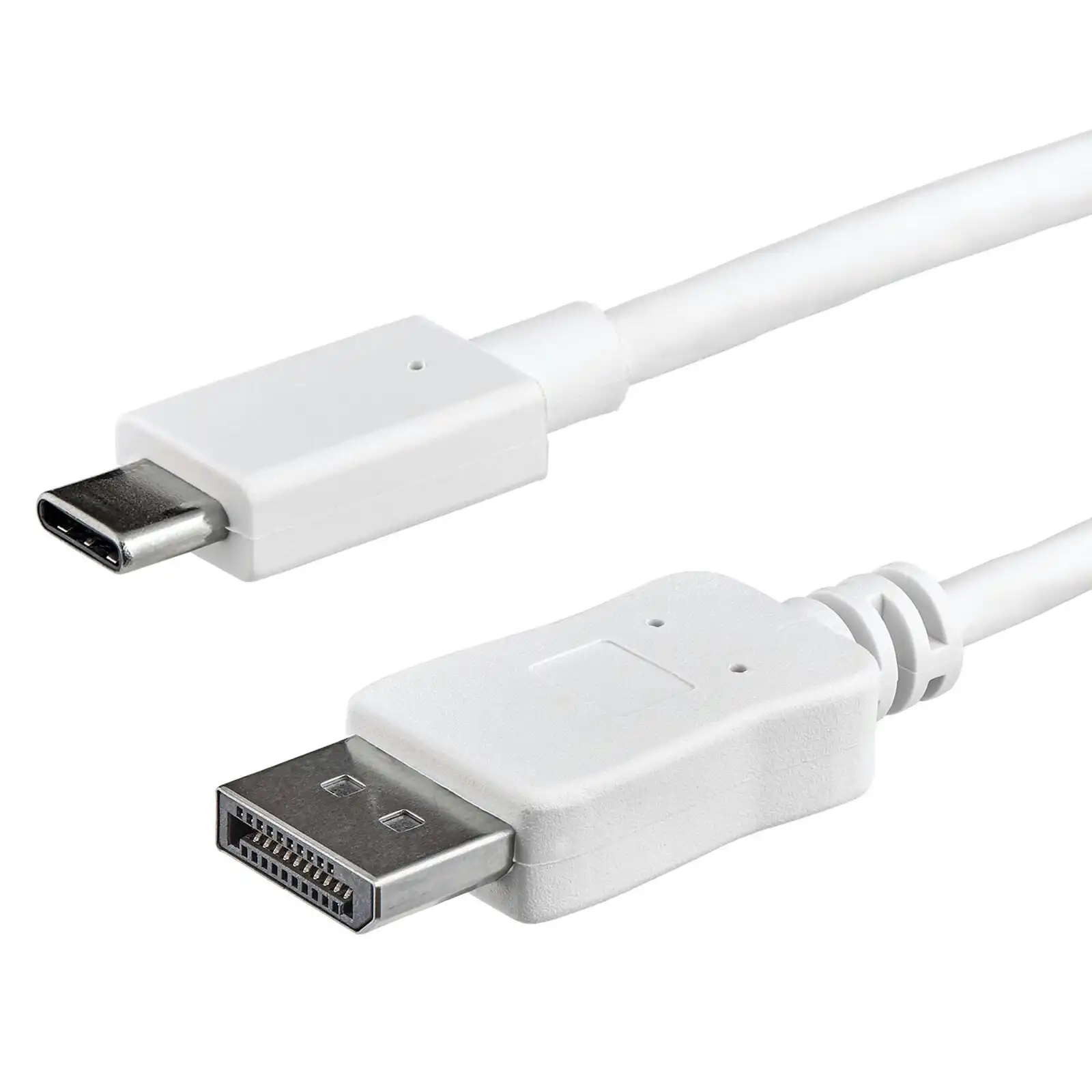Star Tech 1m USB C To DisplayPort 1.2 Cable 4K/60Hz 21.6Gbps WHT For Windows/Mac