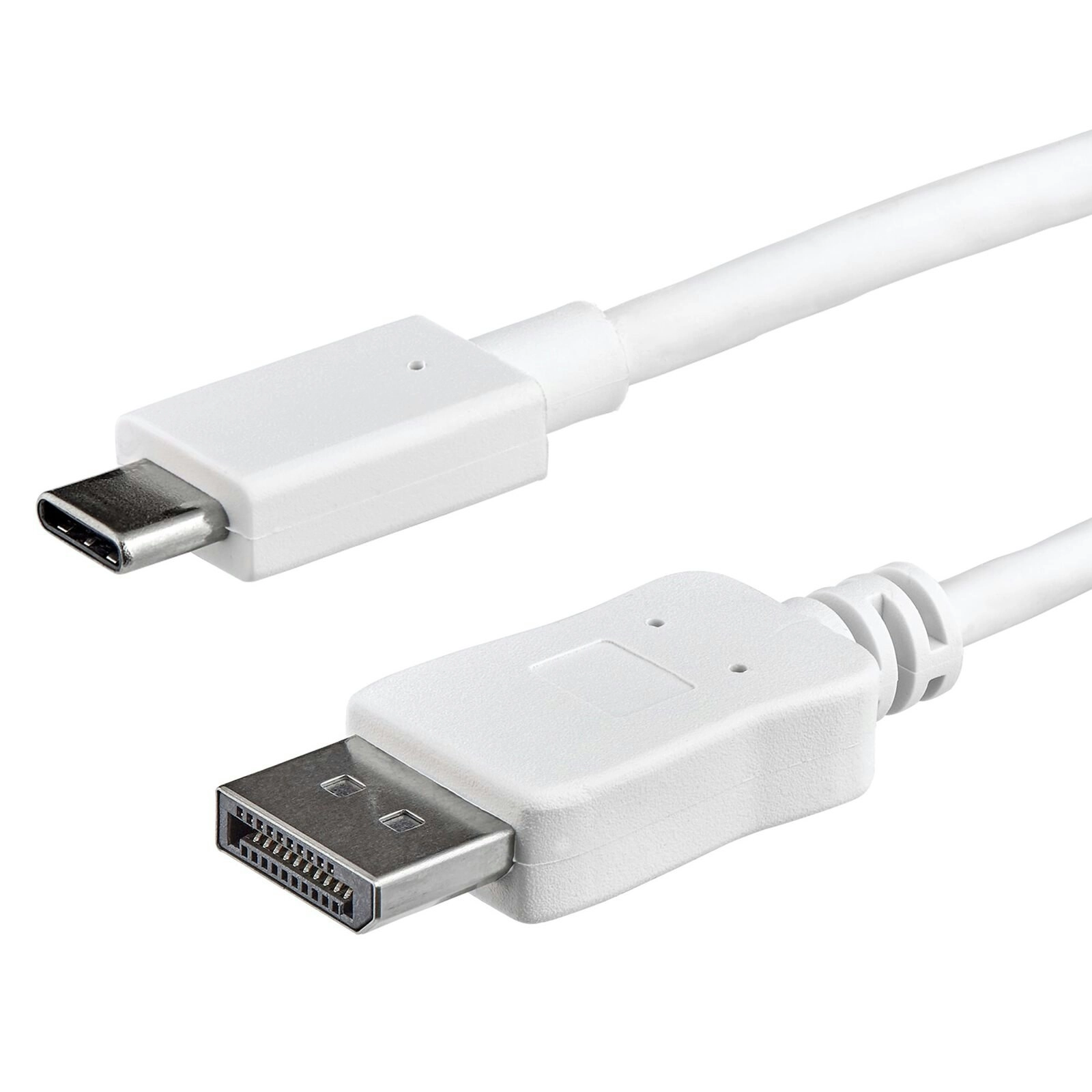 Star Tech 1m USB C To DisplayPort 1.2 Cable 4K/60Hz 21.6Gbps WHT For Windows/Mac