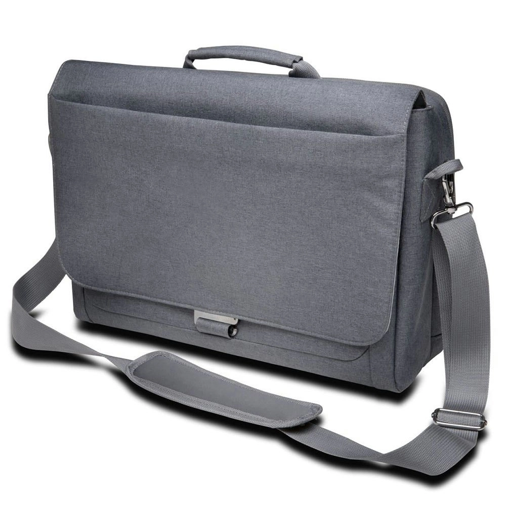 Kensington LM340 Shoulder Messenger Bag 14.4in 36.6cm Laptop 10in Tablet Grey