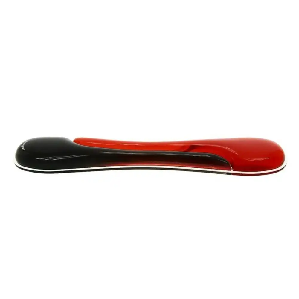 Kensington Red/Black Duo Gel Pillow Standard Keyboard Wrist Rest Ergonomic/Soft