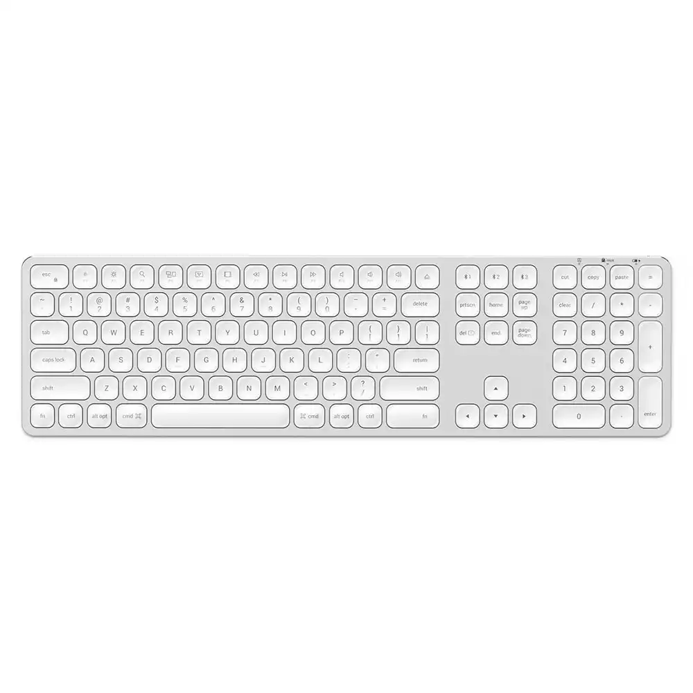 Satechi Rechargeable Bluetooth/Wireless Keyboard for iMac/Macbook/Apple Silver