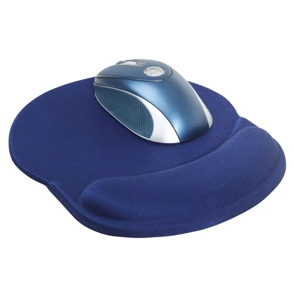 DAC Super Gel Mouse Pad/Mat Palm/Wrist Rest Desk/Table Office Mousepad Navy/Blue