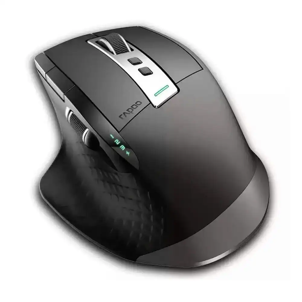 Rapoo MT750S Multi-Mode Wireless Laser Bluetooth 3200DPI Mouse for PC/Laptop BLK