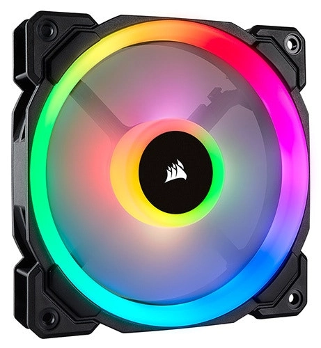 Corsair LL140 140mm 51 CFM RGB Dual Light Loop PWM Cooling Fan f/ Gaming PC Case