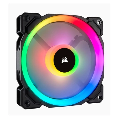 2PK Corsair LL140 140mm 51 CFM RGB Dual Light Loop Cooling Fans f/Gaming PC Case