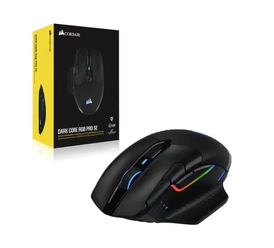 Corsair Dark Core RGB SE Pro 18000 DPI Wireless Optical Gaming Mouse for Desktop