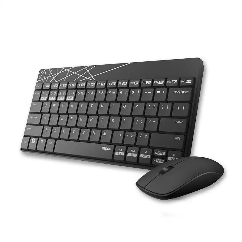 Rapoo 8000M Wireless/2.4GHz Bluetooth Keyboard & Mouse Combo For PC/Phone/iPad