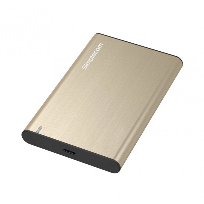 Simplecom SE221 Aluminium Enclosure Case For 2.5'' SATA HDD/SSD to USB 3.1 Gold