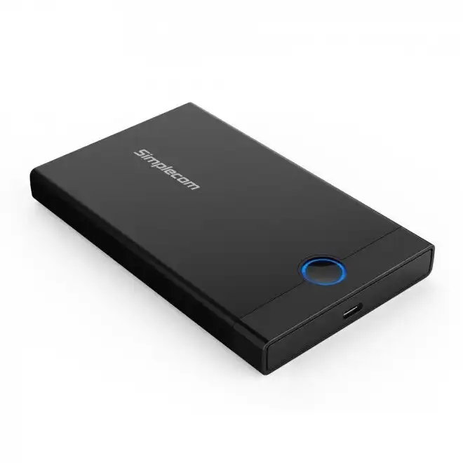 Simplecom SE229 Gen 2 Enclosure Case For 2.5" SATA HDD SSD to USB-C Hard Drive