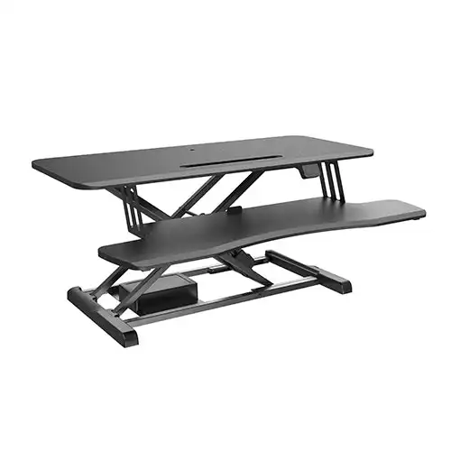 Brateck Electric Sit Stand Desk Converter w/ Keyboard Tray Deck Desktop Table