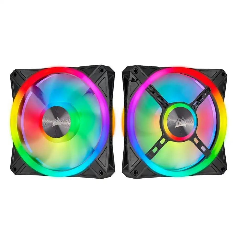 Corsair iCUE QL140 RGB 50.2CFM 140mm PWM 1250RPM Cooling Fan f/Gaming PC Case BK