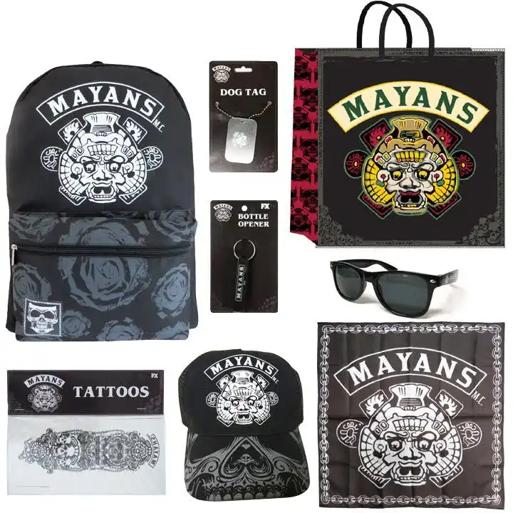 Mayans Boys Showbag w/Backpack/Tattoos/Dog Tag/Sunglasses/Keyring