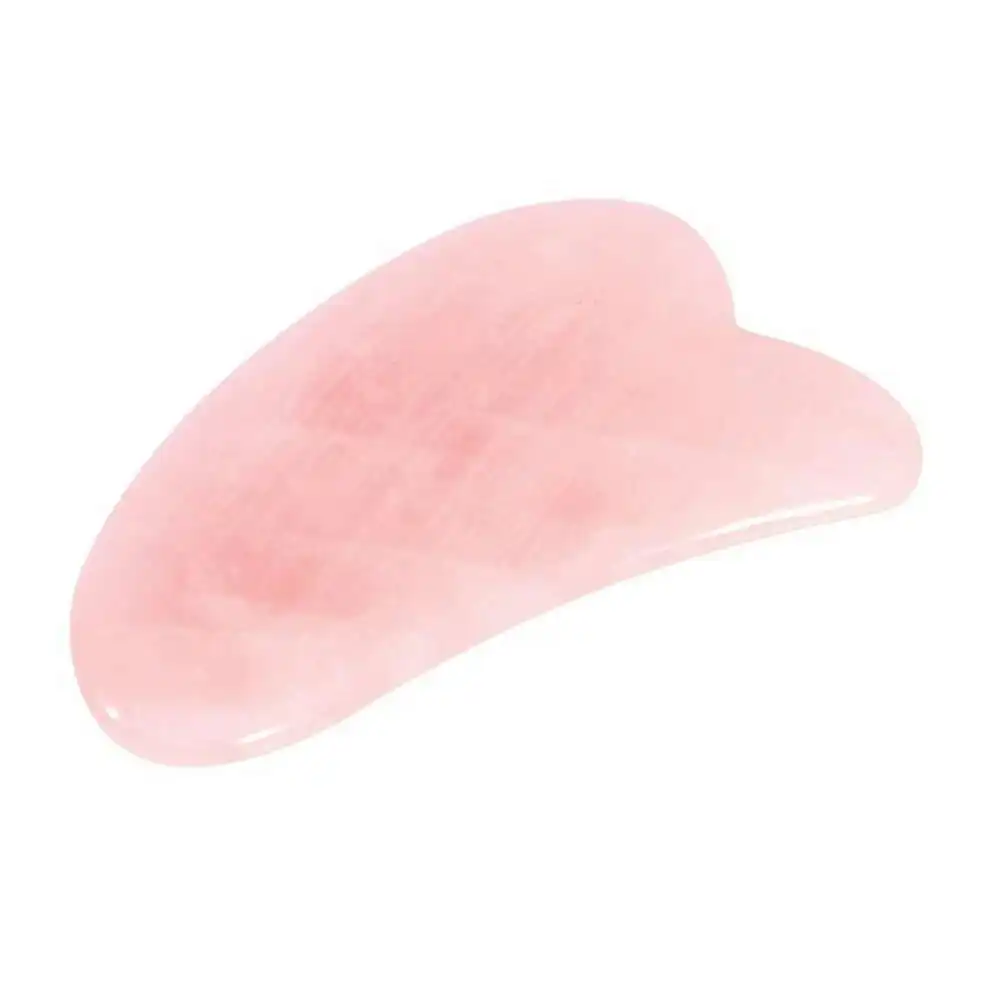 Isgift Crystal Gua Sha Facial Beauty Massage Kit Pure Jade/Rose Quartz Assorted