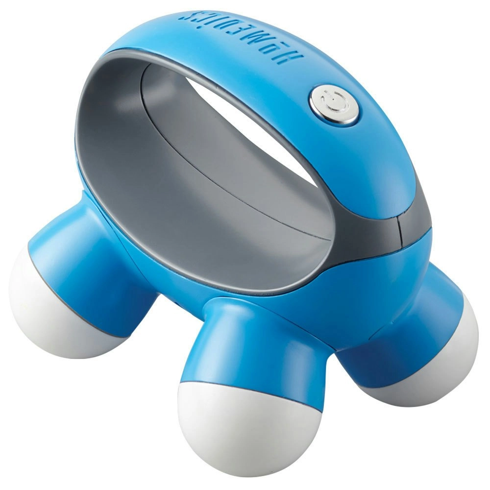 Homedics QuaD Portable Electric Hand Held Vibration Massager Body/Back - Blue