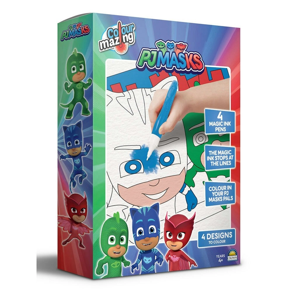 Colour Mazing PJ Masks w/ Magic Ink Pens Kids/Children Interactive Art/Crafts