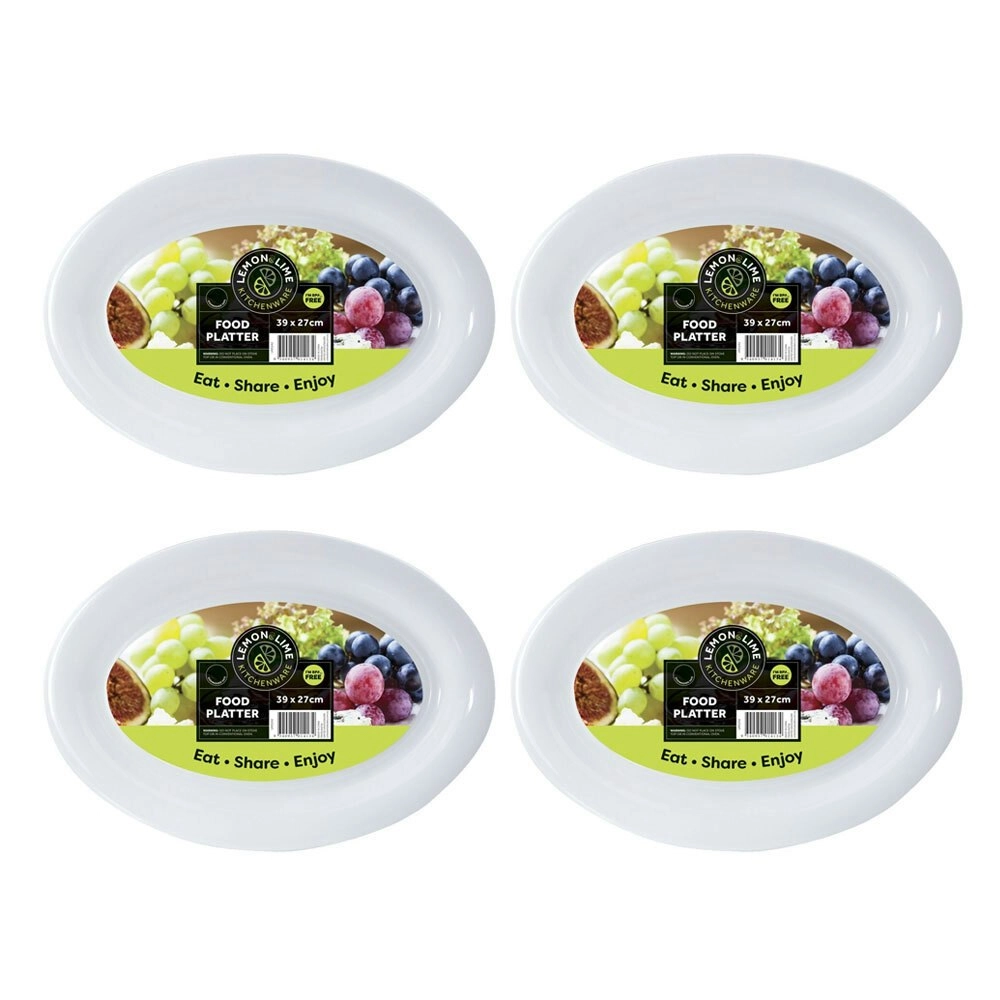 4x Lemon & Lime 39cm Serving Platter Oval Small Food/Kitchen/Home Dining/Serving