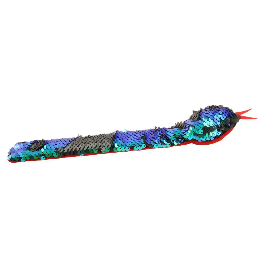 3x Fumfings Novelty Sequin Snake Snap Bracelet Art Fun Animal Toys 3y+ Kids Asst
