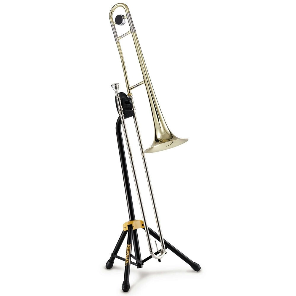 Hercules Musical Instrument Tripod Base Metal Music Stand/Holder f/ Trombone BLK