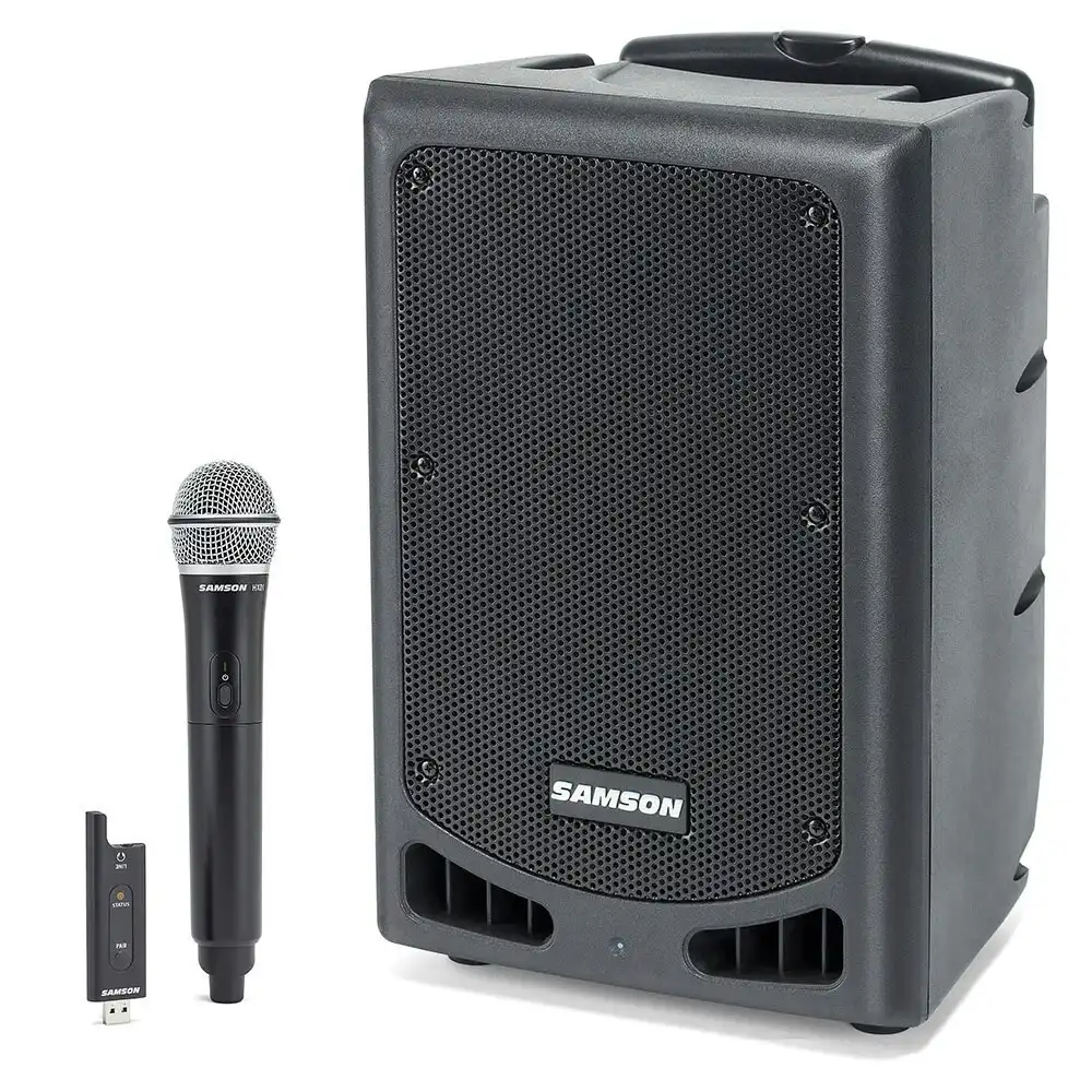 Samson Expedition XP208w PA System Bluetooth Speaker  w/USB Wireless Microphone