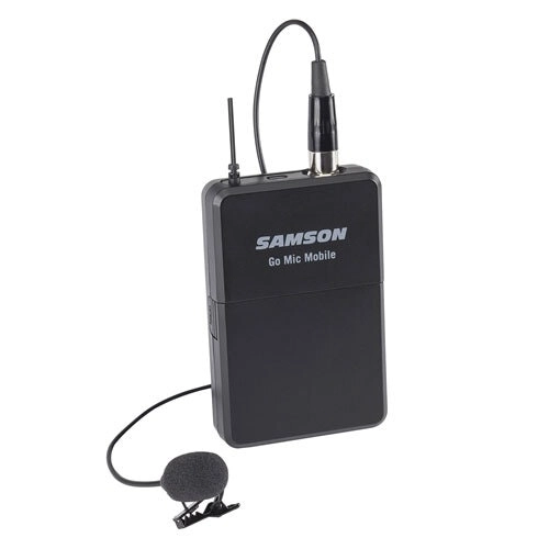 Samson GOMOBILE Transmitter/Receiver for Lapel Mic/Lavalier Microphone Black