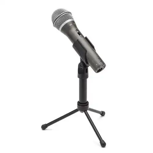 Samson Audio Q2U USB 1.9cm Podcasting Microphone/Mic w/ Desktop Tripod Black