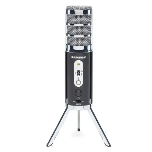 Samson Audio 21cm Multi-Pattern Dual Capsule USB/iOS Microphone/Broadcast Mic