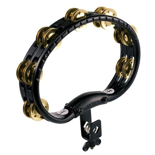 Meinl Percussion Mountable Brass Jingles Tambourine Musical Instrument Black