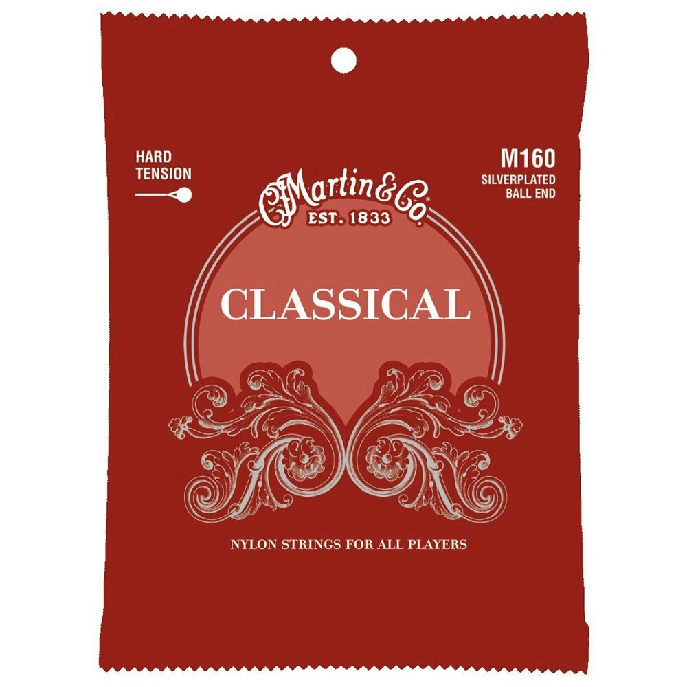 Martin Guitar Classical String Silver Plated Ball End M160 Hard Tension Gauge