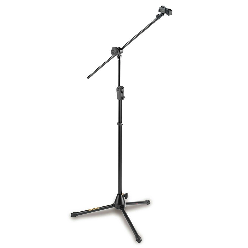 Hercules EZ Clutch Tripod Microphone Stand/Holder w/ 2 in 1 Hideaway Boom Black