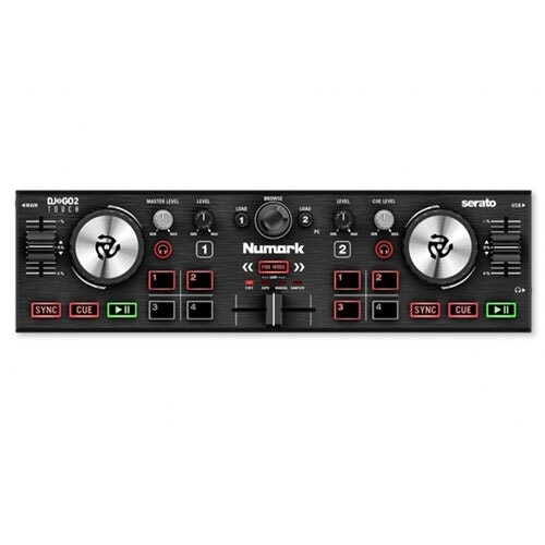 Numark DJ2GO II Portable 31cm Controller w/Touch Platters f/Serato DJ Lite Black