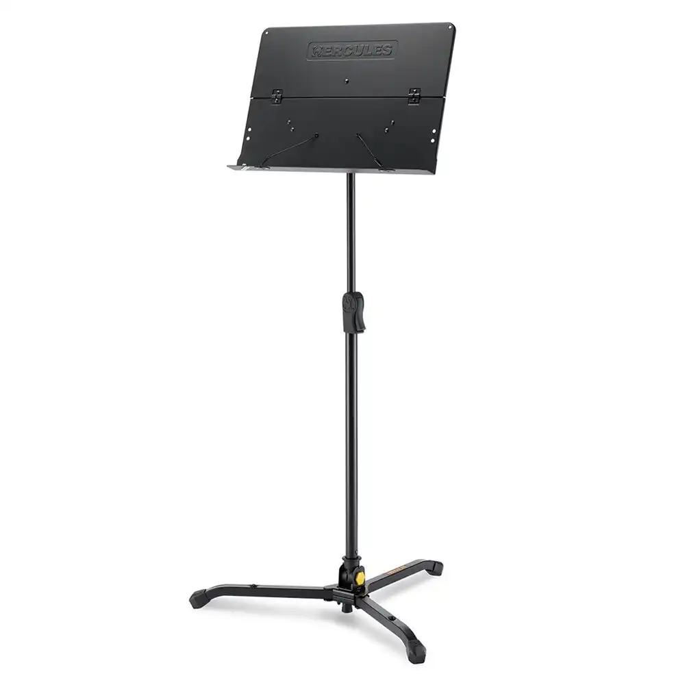 Hercules Tripod Orchestra Stand/Holder w/ Foldable Desk f/ Stage Music Sheet BLK