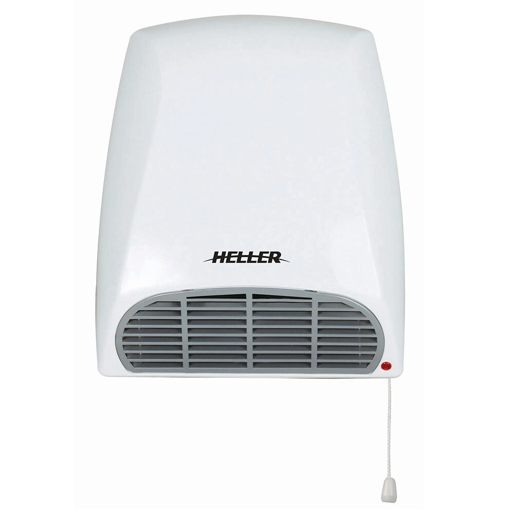 Heller 2000W Bathroom/Toilet Fan Heating/Heater 32cm w/ Pull Switch Wall Mounted