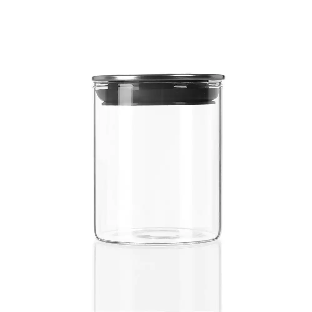 3PK Lemon & Lime Acier 345ml Glass Jar Storage Container w/ Stainless Steel Lid