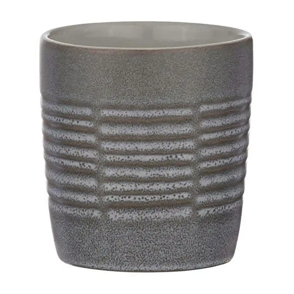 Ladelle Carve 300ml Tumbler Glaze Stoneware Water Drinking Coffee Cup/Mug Pewter
