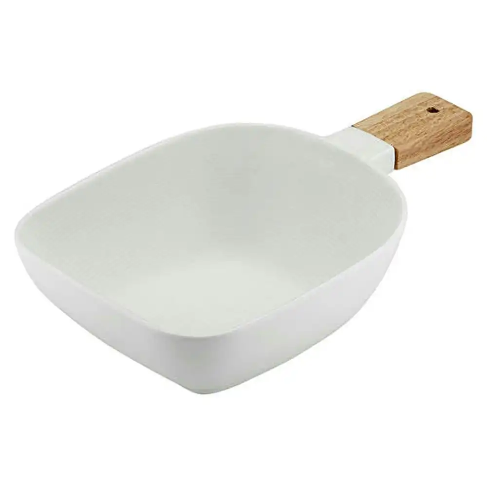Ladelle Linear Texture White 26.5cm Porcelain Dish Bowl w/ Serve Stick Medium