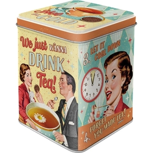 Nostalgic Art 7.5x9.5cm Tea Storage Metal Tin Tea & Cookies Together Container