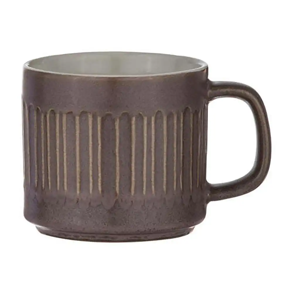 Ladelle 400ml Carve Mulberry Glazed Stoneware Drink Mug/Cup Tea/Coffee Oven Safe