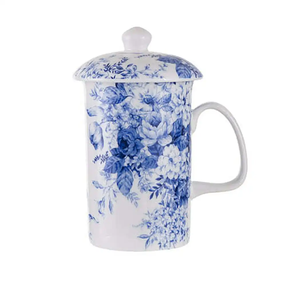 3pc Ashdene 320ml Provincial Garden Infuser Cup/Mug w/Lid Tea/Hot Drinks 14cm