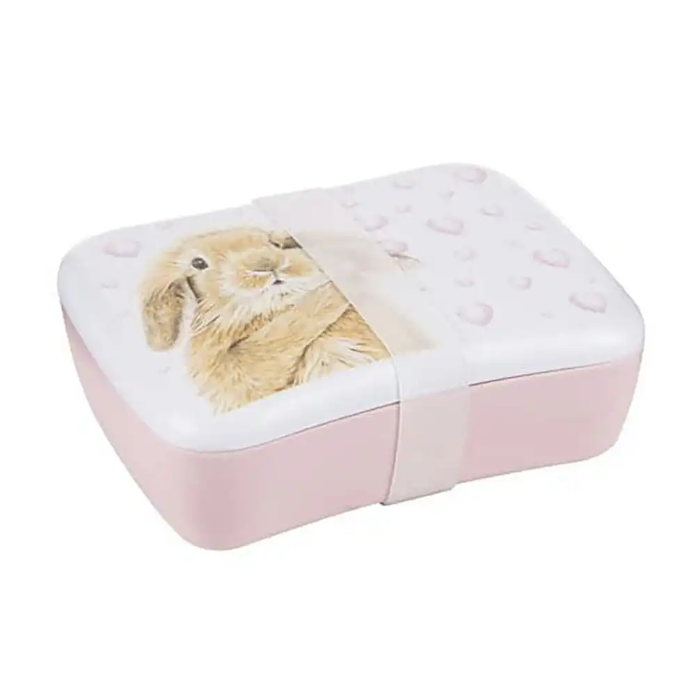 Ashdene Bunny Hearts Kids Melamine Silicone Wrap Lunch Prep Food Storage Box