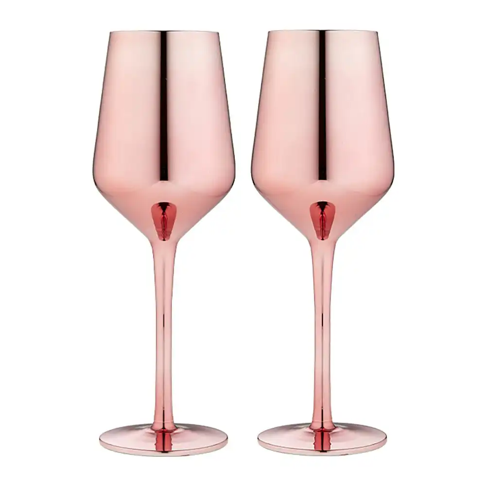 2pc Tempa Aurora 400ml Stem Wine Glass Cocktail Drinking Cup Glassware Rose