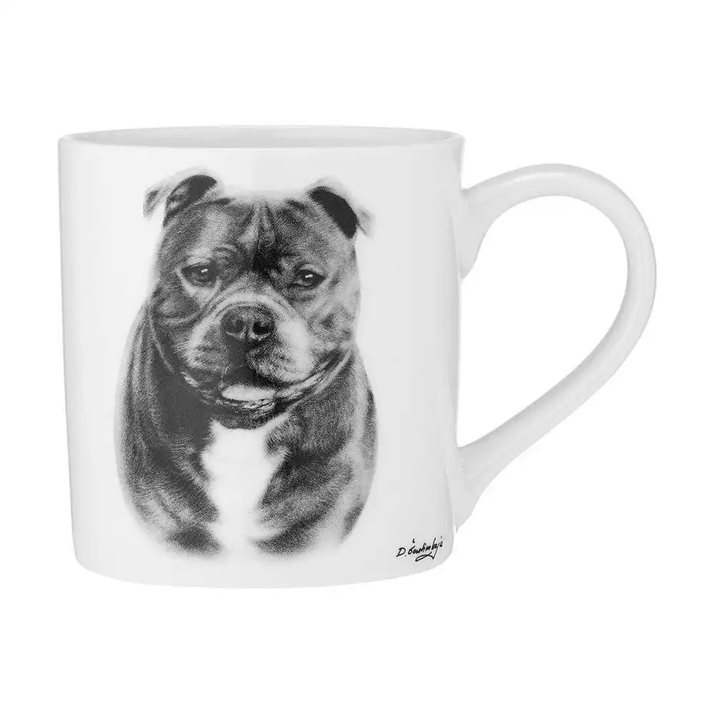 Ashdene Delightful Dogs Staffy Terrier City 330ml Fine Bone Coffee/Tea Drink Mug