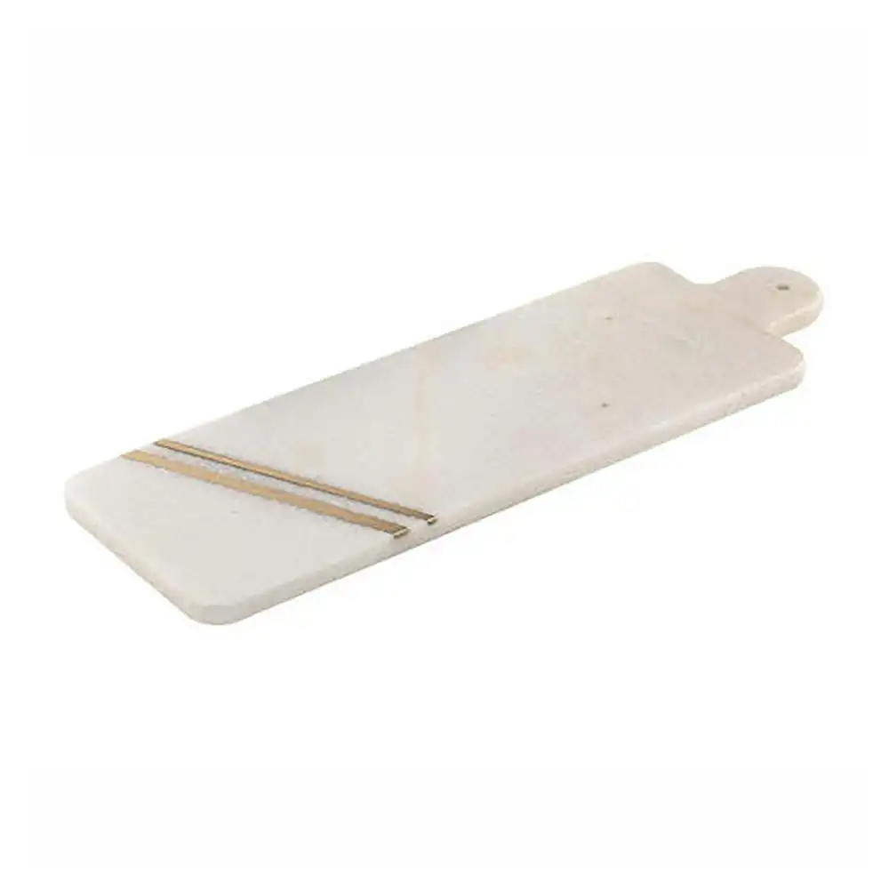 Tempa Emerson Long Rectangle Marble Food Serving Board/Plate Serveware White